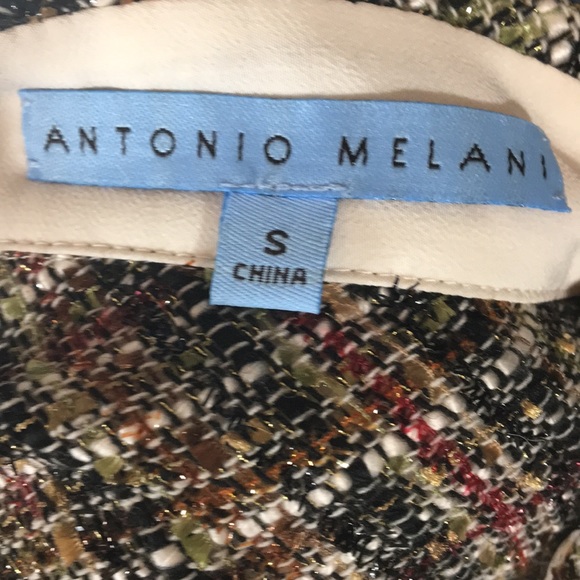 Cream/tweed Antonio Melani blouse - Picture 5 of 6
